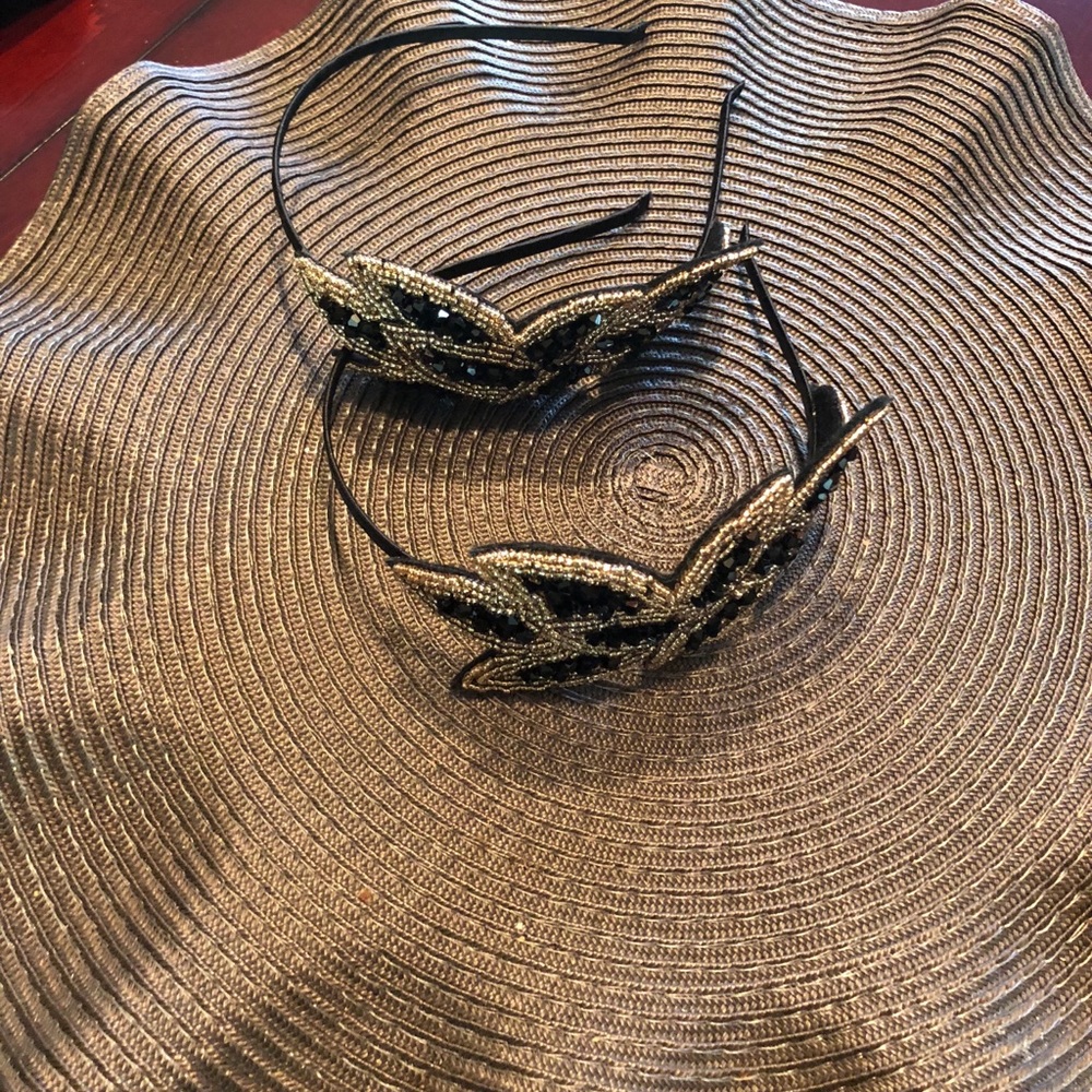 Gold and Black headbands